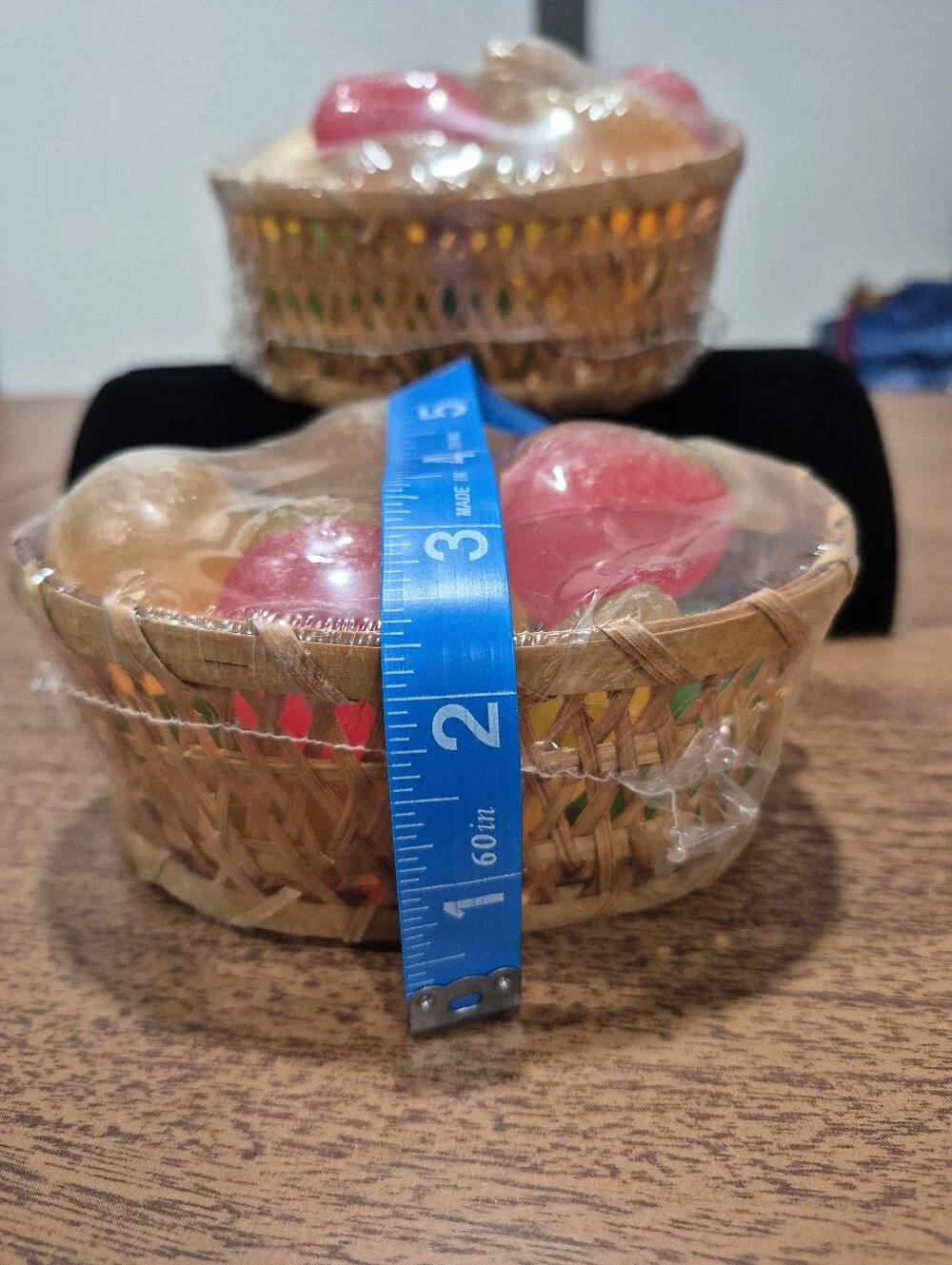Vintage Fruit Shaped Glycerin Soaps In Baskets
